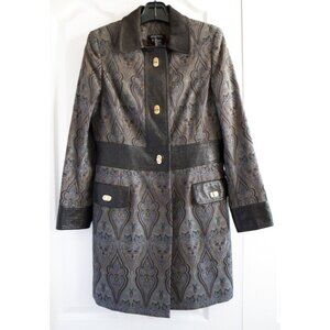 Etcetera by Carlisle brocade coat Sz 10-12